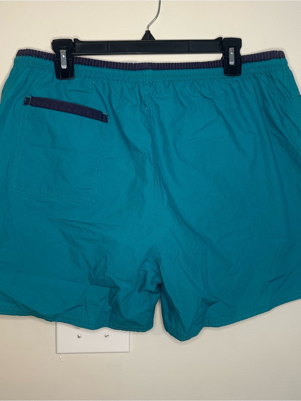 Vintage Sunforce Mens XL Aqua Blue Swim Trunks Lined Board Shorts Beach Surf 90s